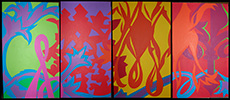 Valerie Gladwin Montgomery - 'Music Polyptych': Click for a larger image of this painting
